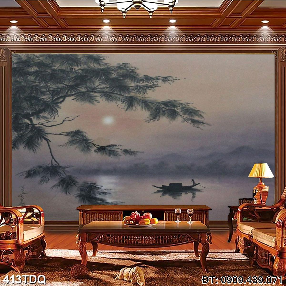 Đặt mua Tranh quê hương treo tường  - mã: 413TDQ