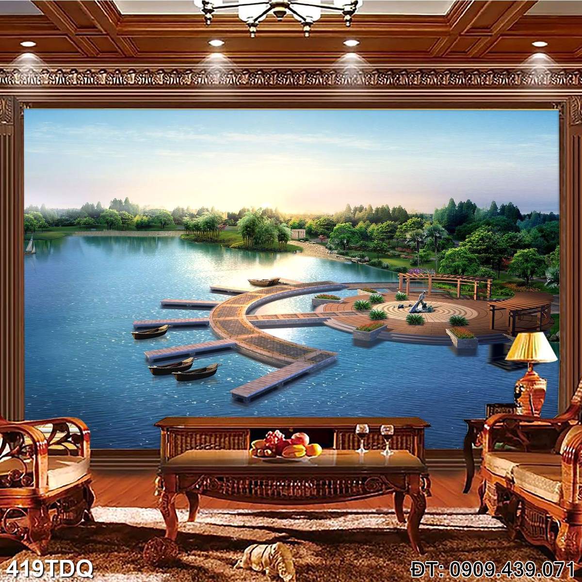 Đặt mua Bức tranh đồng quê nổi tiếng  - mã: 419TDQ