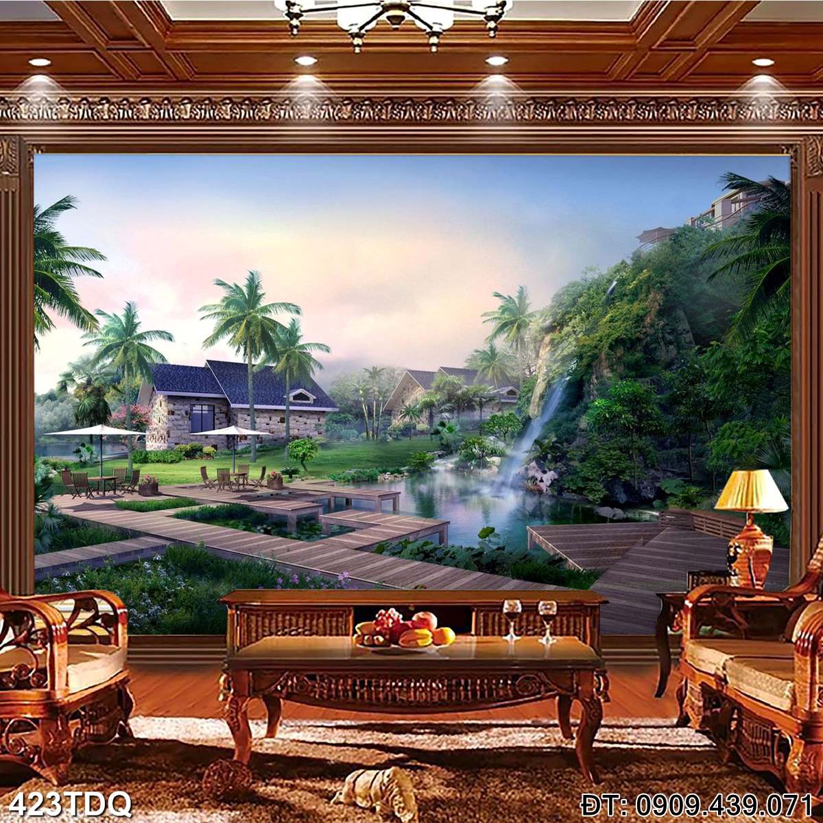 Đặt mua Tranh quê hương treo tường  - mã: 423TDQ