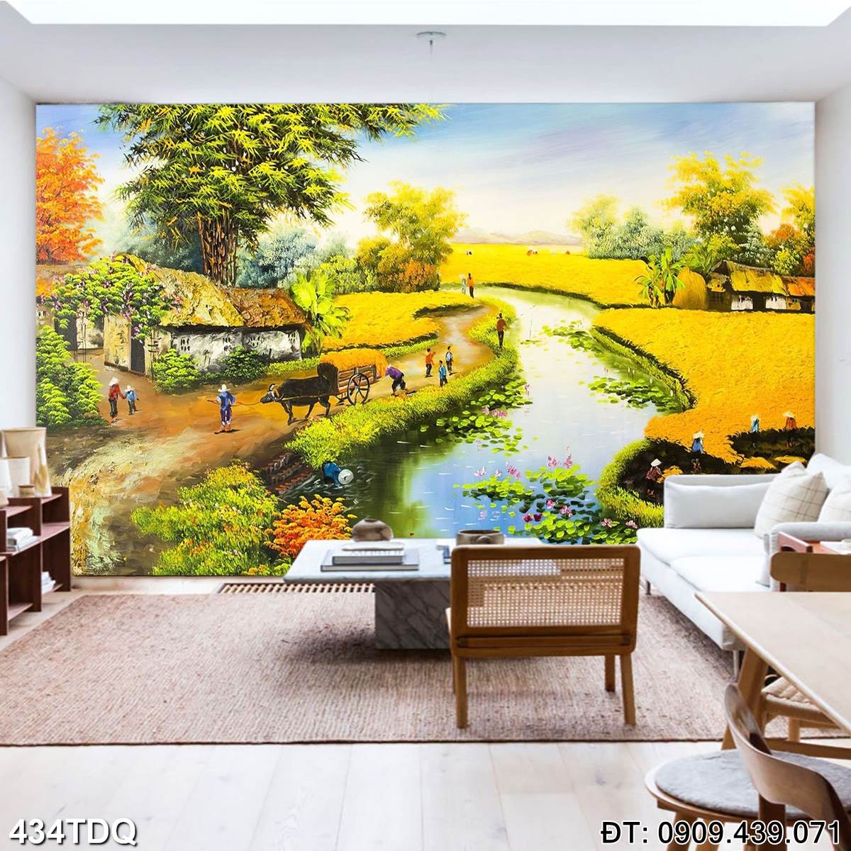 Đặt mua Bức tranh đồng quê nổi tiếng  - mã: 434TDQ
