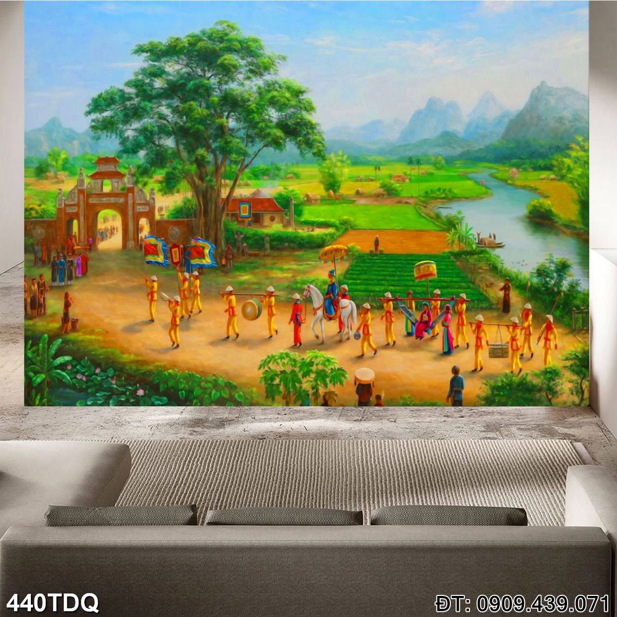 Đặt mua Bức tranh đồng quê nổi tiếng  - mã: 440TDQ