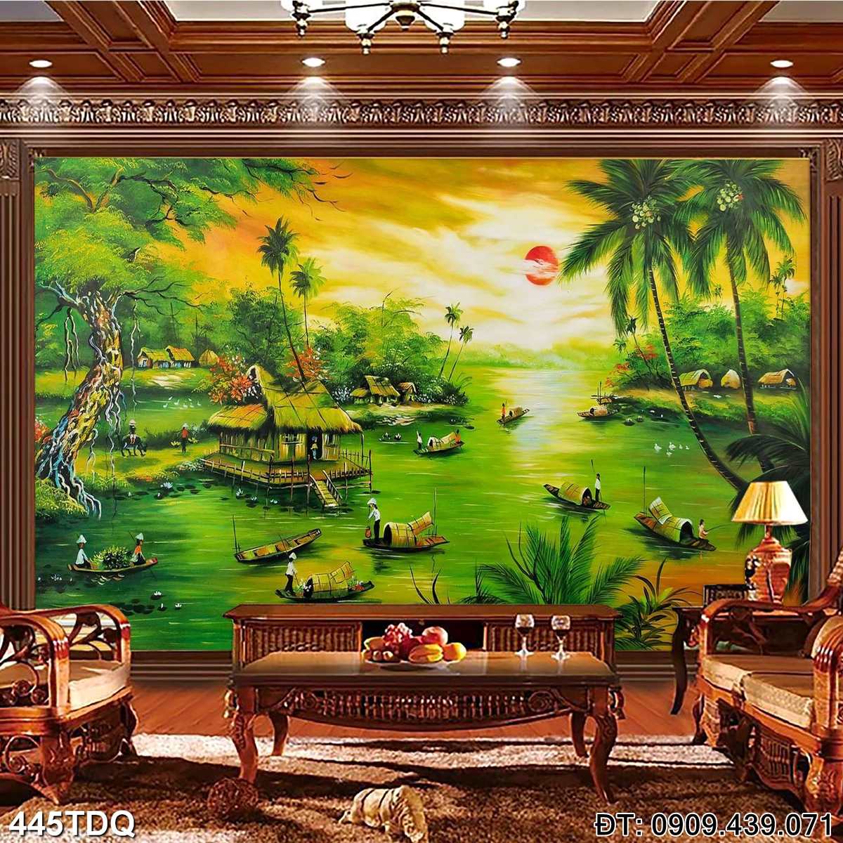 Đặt mua Bức tranh đồng quê nổi tiếng  - mã: 445TDQ