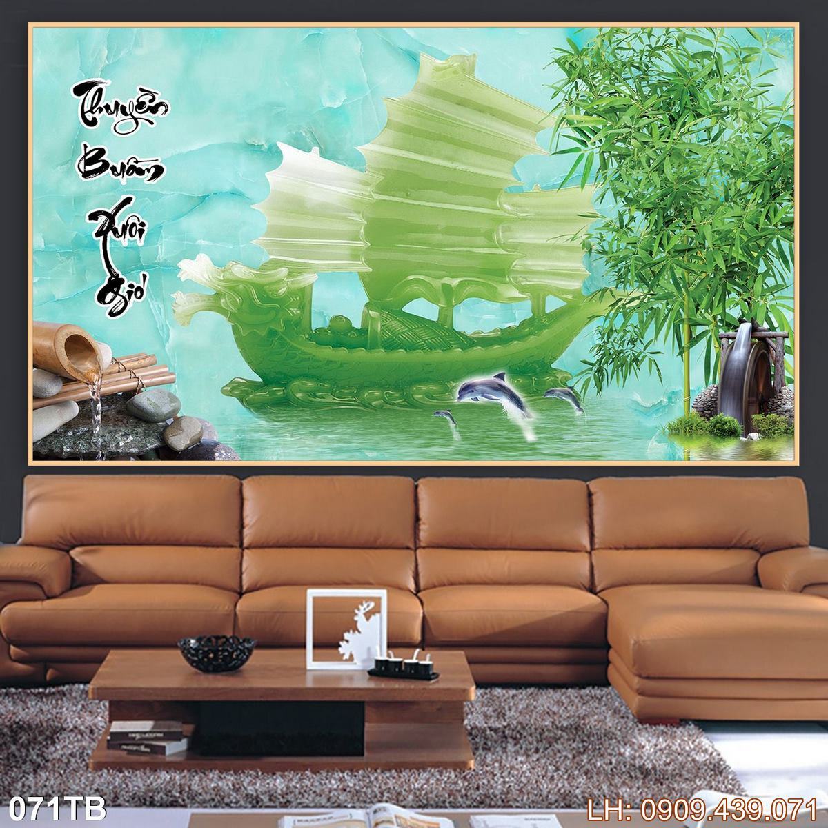 Tranh Thuan Buom Xuoi Gio Tranh Thuyen Buom 71